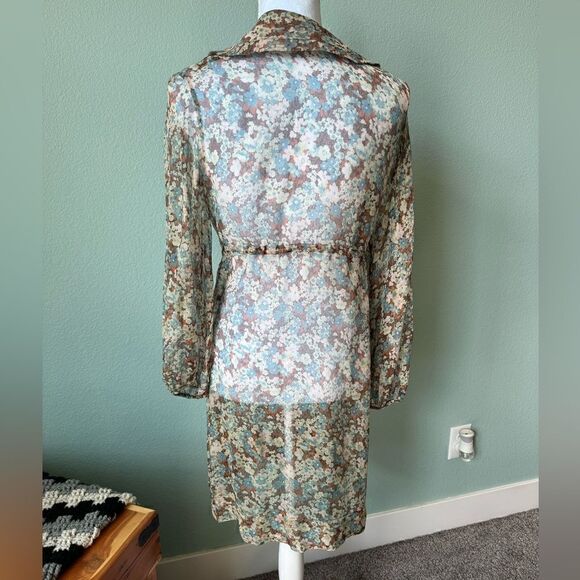 Stella McCartney Sheer Floral Mini Dress Size 40 Made in Italy - Picture 2 of 8